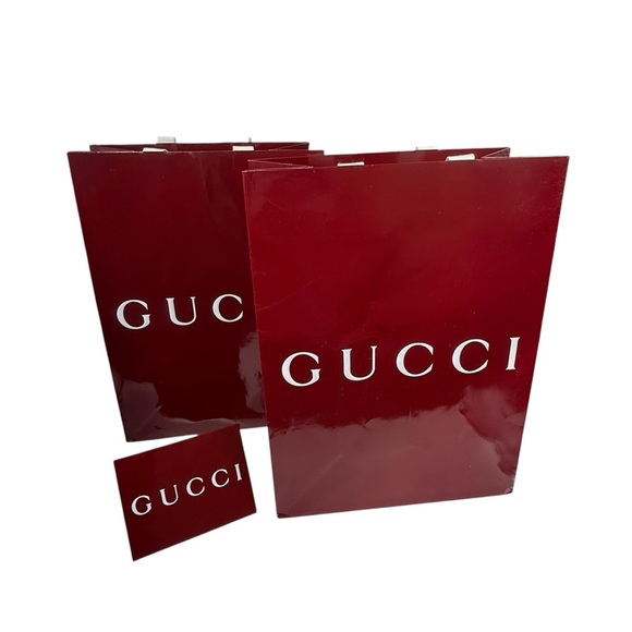 Gucci gift bags (2)and card holder party home decor storage - Picture 1 of 5